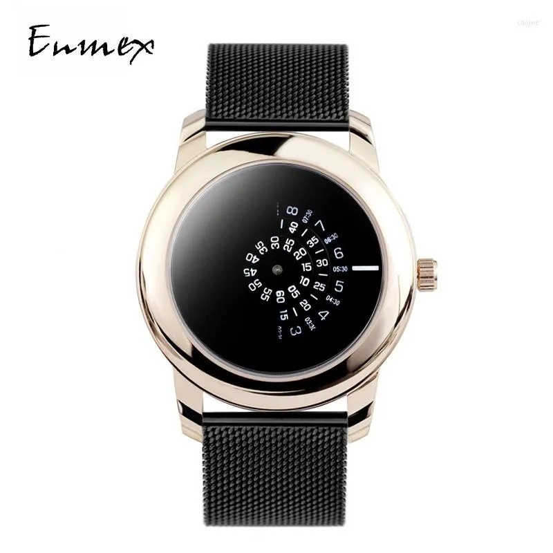 Wristwatches 2023 Gift For Girl Enmex Creative Design Wristwatch Branch Concept Brief Chinese Style Nature Fashion Quartz Lady Watches