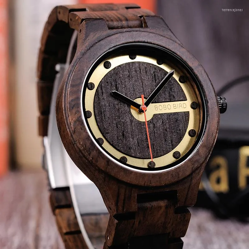 Wristwatches WT V-Q09 Fashion Wood Watches Men Quartz Business Clock Quality Chinese Products Drop Ship Relogio Masculino