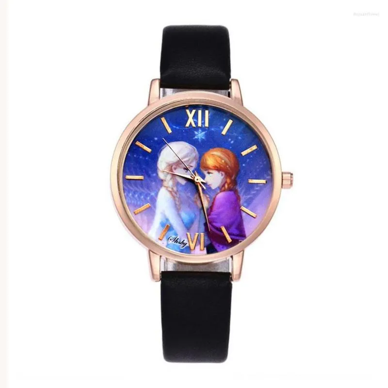 Wristwatches Shsby Brand Chinese Style Leather Strap WristWatch Fashion Rose Gold Ladies Quartz Watch Women Dress Watches Femme Casual