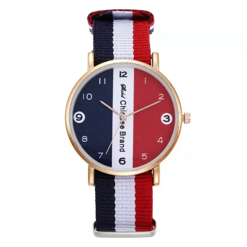 Wristwatches Fashion Casual High Quality Ladies Chinese Style Nylon Watchband Ultra Thin Watch Student Decorative Clock Retro Classic