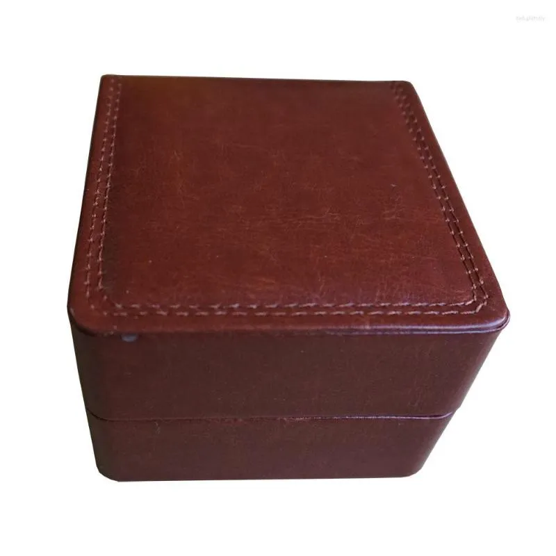 Watch Boxes Brown Leather Box Customize Storage Bracelet Gift Package Cases Organizer Factory Promote Event Sew China Market