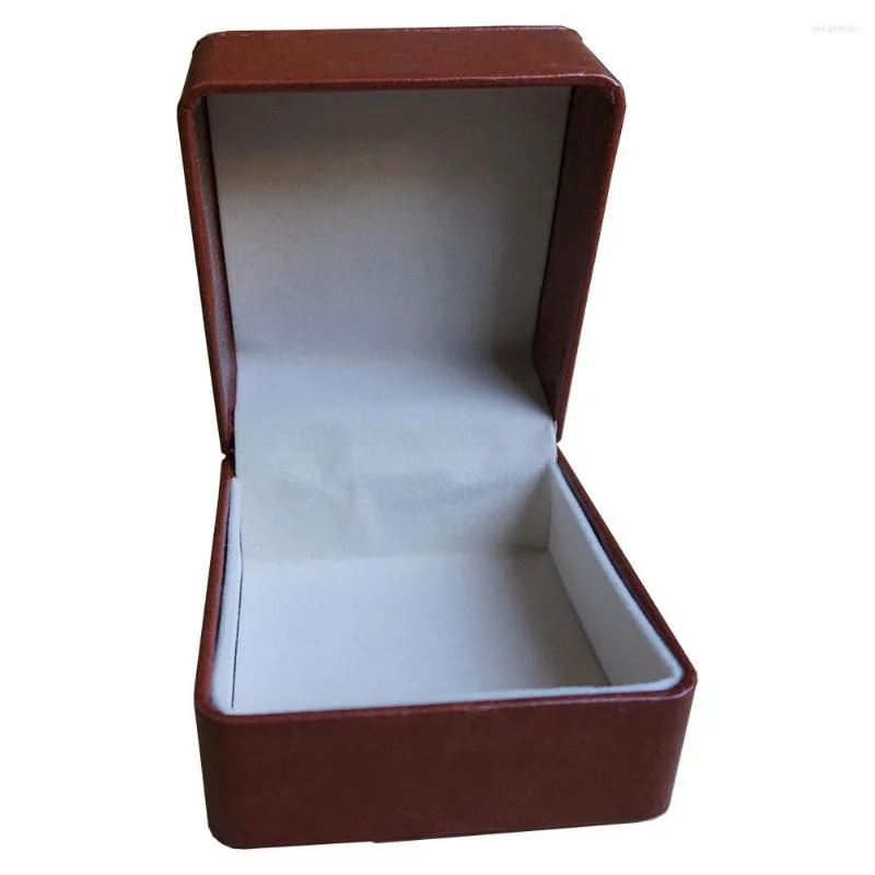 Watch Boxes Brown Leather Box Customize Storage Bracelet Gift Package Cases Organizer Factory Promote Event Sew China Market