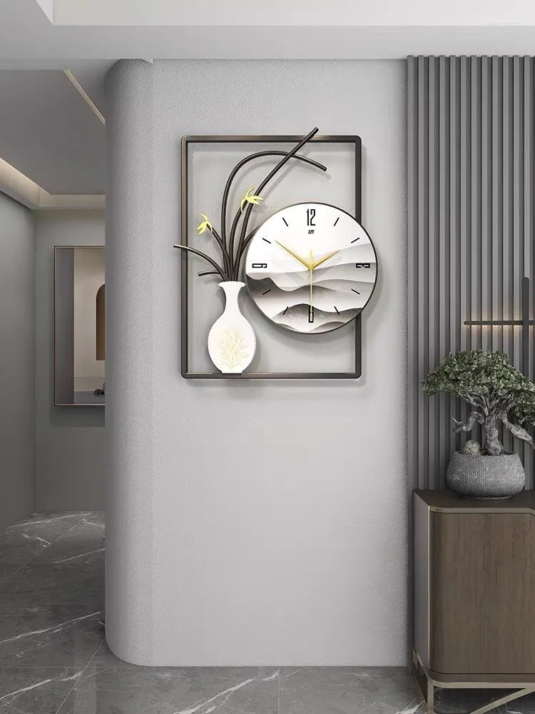 Wall Clocks Chinese Clock Living Room Light Luxury Modern Minimalist Creative Personality Fashion Home Watch Decoration