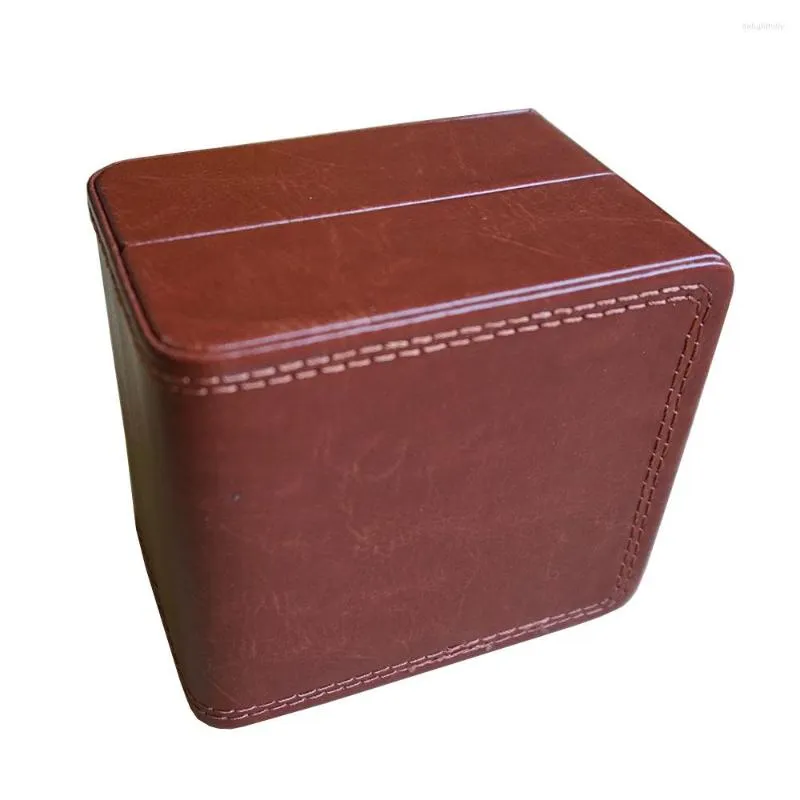 Watch Boxes Brown Leather Box Customize Storage Bracelet Gift Package Cases Organizer Factory Promote Event Sew China Market