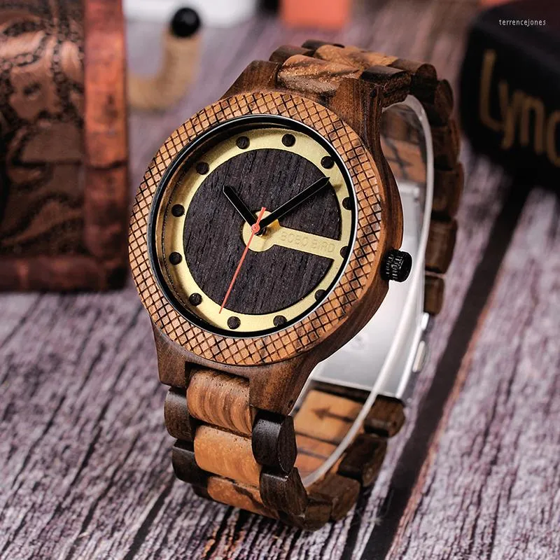 Wristwatches WT V-Q09 Fashion Wood Watches Men Quartz Business Clock Quality Chinese Products Drop Ship Relogio Masculino