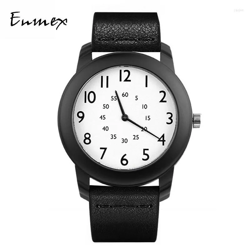 Wristwatches 2023 Gift For Girl Enmex Creative Design Wristwatch Branch Concept Brief Chinese Style Nature Fashion Quartz Lady Watches