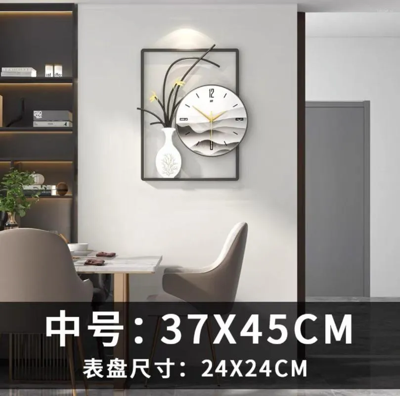 Wall Clocks Chinese Clock Living Room Light Luxury Modern Minimalist Creative Personality Fashion Home Watch Decoration