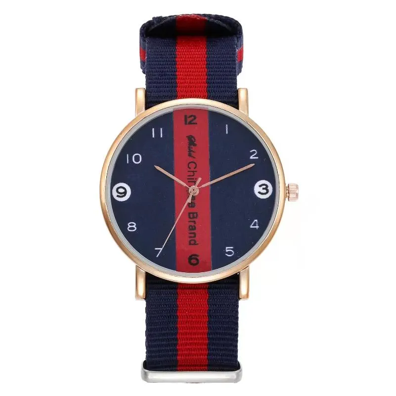 Wristwatches Fashion Casual High Quality Ladies Chinese Style Nylon Watchband Ultra Thin Watch Student Decorative Clock Retro Classic