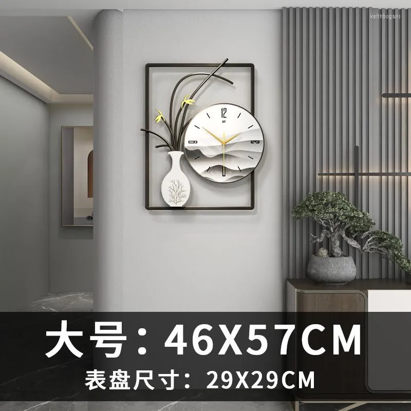 Wall Clocks Chinese Clock Living Room Light Luxury Modern Minimalist Creative Personality Fashion Home Watch Net Red Decoration