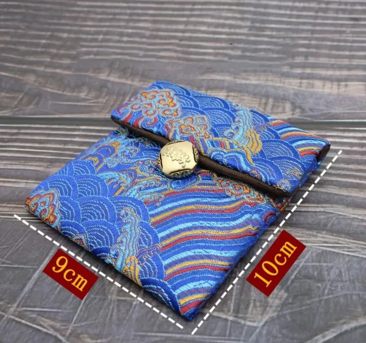 10pcs Cotton Filled Chinese style Silk Brocade Bag Jewelry Gift Pouch High End Small Coin Purse Watch Bangle Bracelet Storage