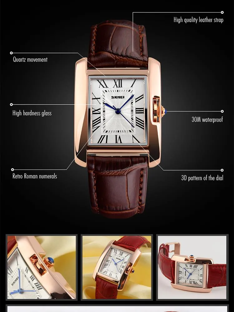 Watches Ladies Women 2021 Leather Strap Quartz Wristwatches for Lady Skmei Custom Fashion Luxury Watches Gift Chinese Whole300E