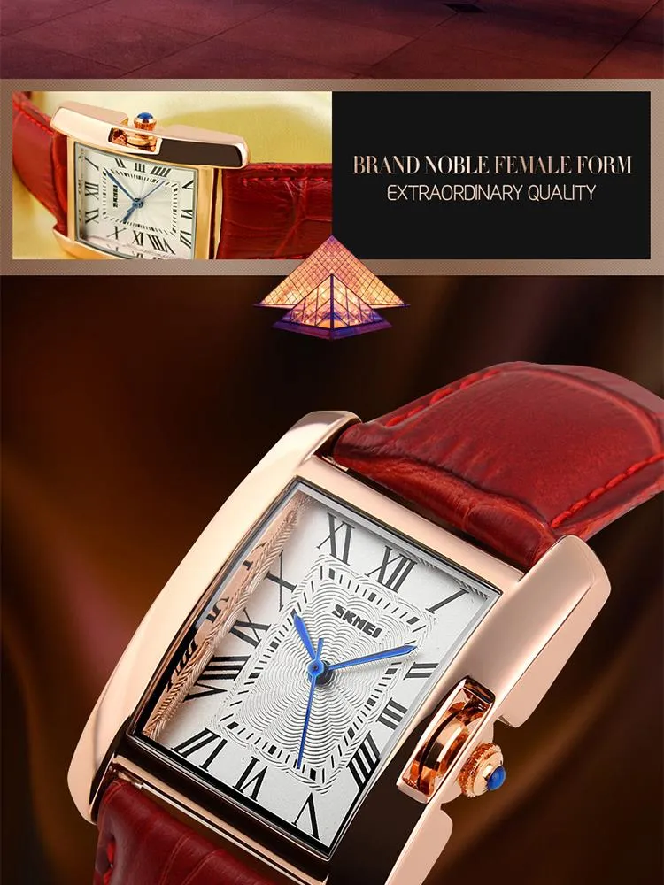 Watches Ladies Women 2021 Leather Strap Quartz Wristwatches for Lady Skmei Custom Fashion Luxury Watches Gift Chinese Whole300E